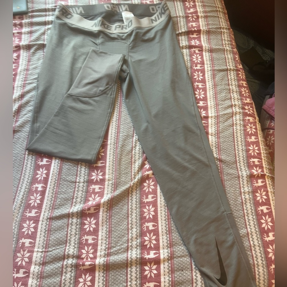 Grey nike pro thermals